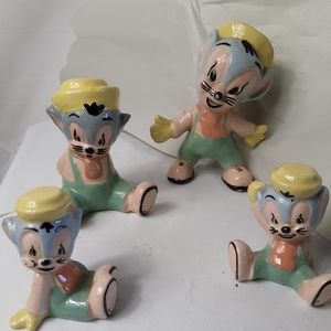 4 Warner Brothers 1940'S ceramic SNIFFLES